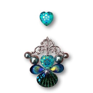 Gemcluster Bling Jewel Roze Strass Steentjes Hart Bloem DIY Sieraden Kindergrime .com