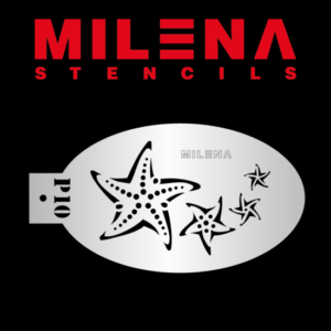 Milena, stencil, P10, shell, schelp