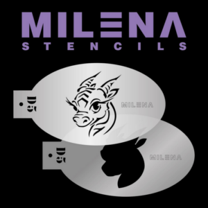 Events Milena stencils Draakje D5 set