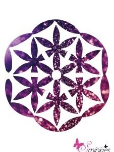 Kabbalah Glittertattoo Sjabloon Y-Body kaballah