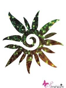 Flower Spiral Glittertattoo Sjabloon Y-Body