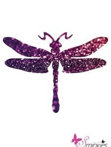 Dragon fly Glittertattoo Sjabloon Y-Body