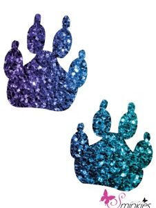 Paw step Glittertattoo Sjabloon Y-Body