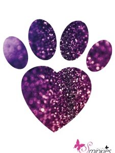 Paw love Glittertattoo Sjabloon Y-Body