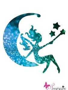 Moon fairy Glittertattoo Sjabloon Y-Body