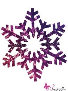 Snowflake Glittertattoo Sjabloon Y-Body