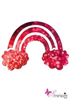 Rainbow Glittertattoo Sjabloon Y-Body