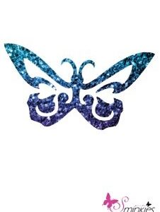 Butterfly glittertattoo sjabloon Y-Body