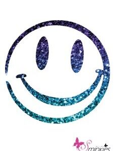 Smile glittertattoo sjabloon Y-Body