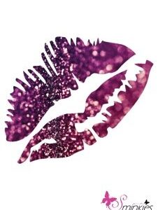 Kiss glittertattoo sjabloon Y-Body