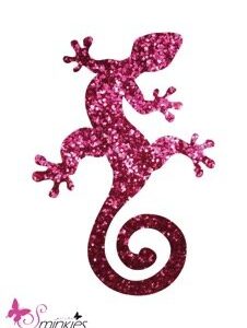Gecko Glittertattoo Sjabloon Y-Body