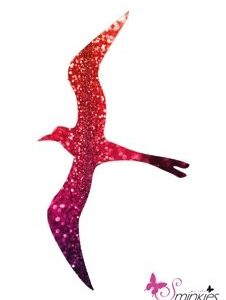 Bird Sky Glittertattoo Sjabloon Y-Body