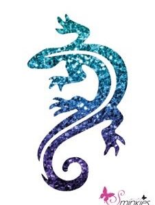 Liz line Glittertattoo Sjabloon Y-Body