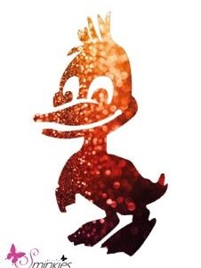 Duck glittertattoo sjabloon Y-Body