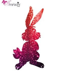 Bunny glittertattoo sjabloon Y-Body