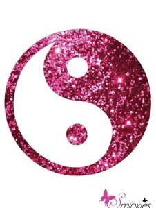 Ying yang Glittertattoo Sjabloon Y-Body