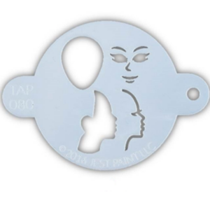 Princess Face TAP Stencil 080